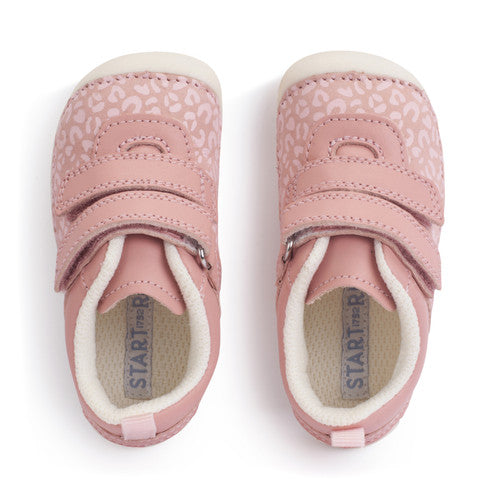 START-RITE Little Smile Pink Leather Nubuck Baby Prewalker Shoes