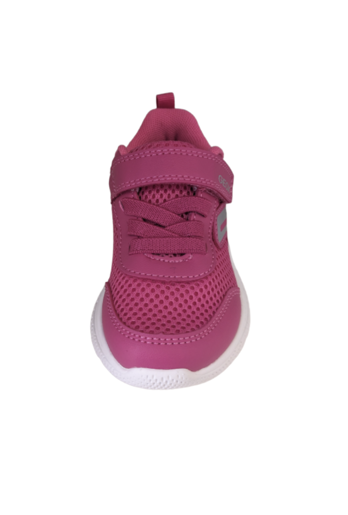 Geox Sprintye Fuschia Silver Trainers