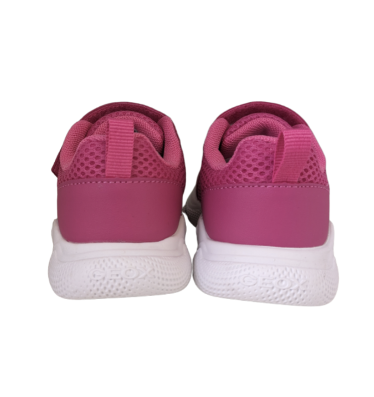 Geox Sprintye Fuschia Silver Trainers