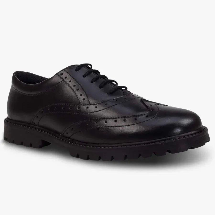 Term Sophia Black Lace Up School Shoes - Emmanuelle Marshall Children's Shoes