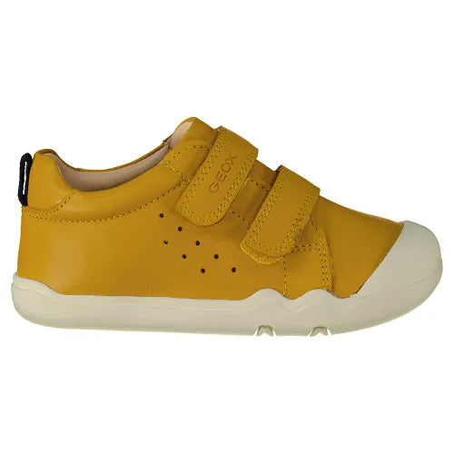 Geox B Steppieup Ochre Yellow Navy Prewalkers Toddler Shoes