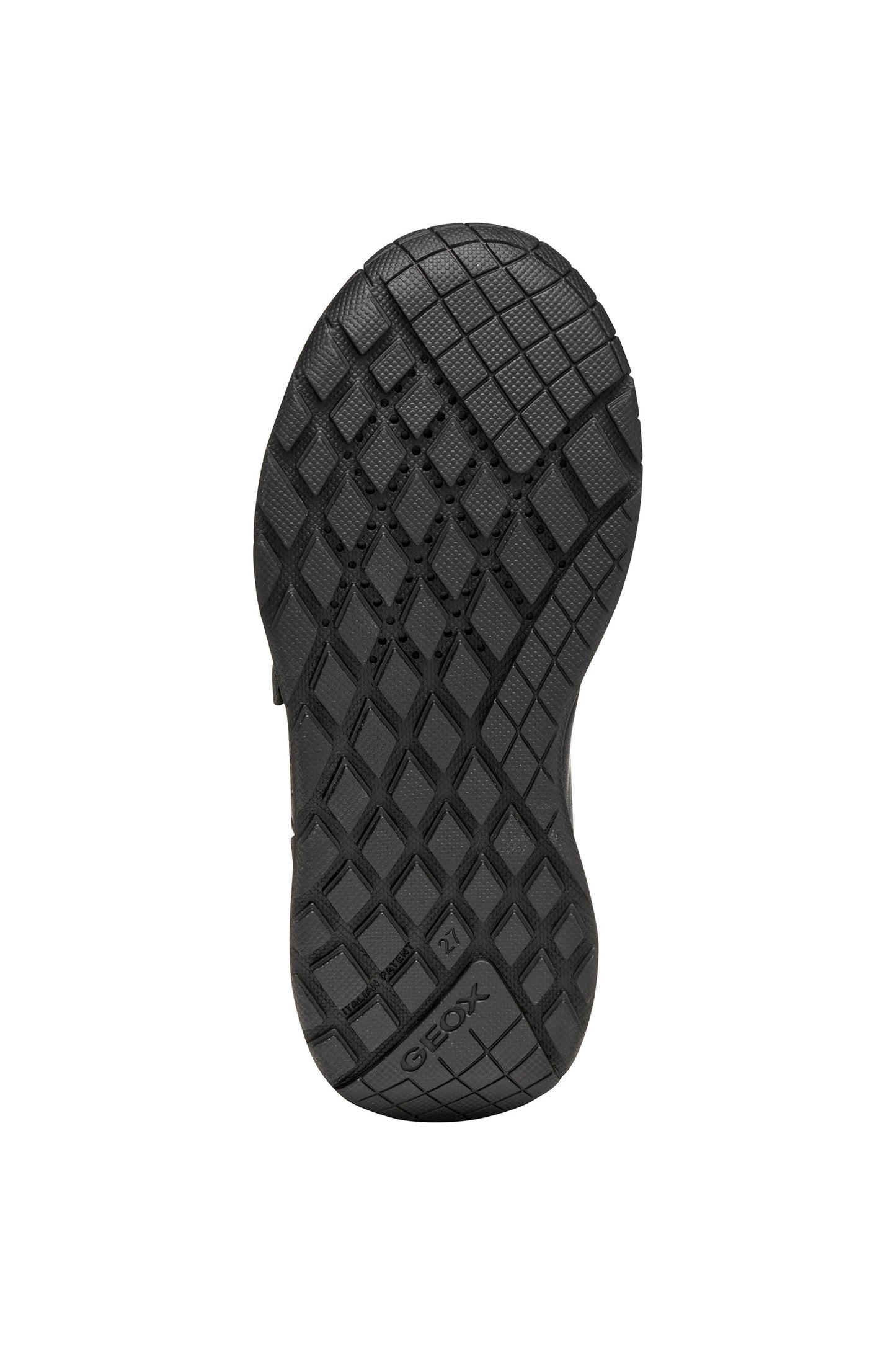 Geox J Ranne Black Velcro Strap Boys Trainers