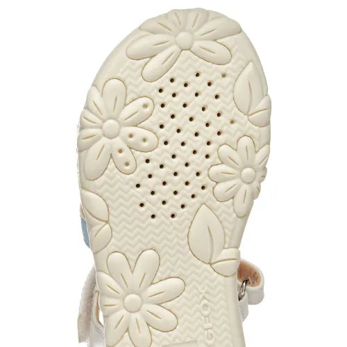 Geox J S Haiti White Multicolour Junior Sandals Geox