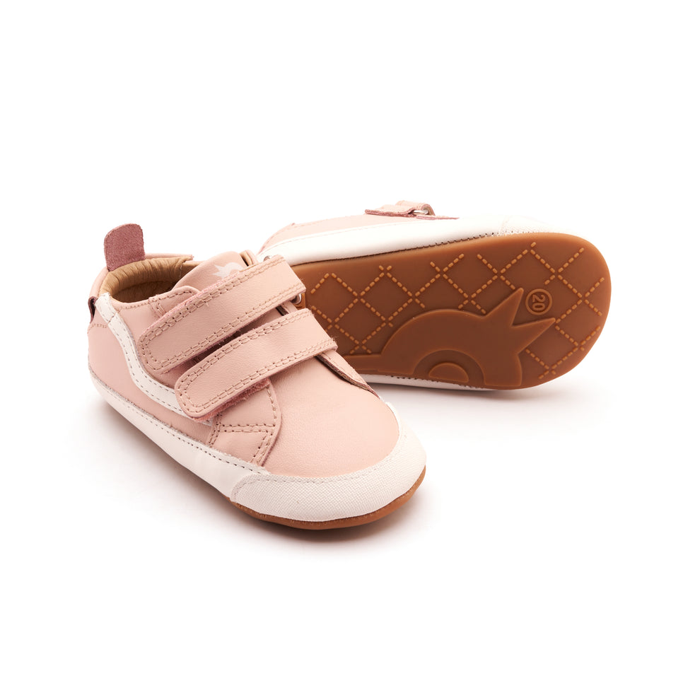 Squiggle Bub Powder Pink Snow Baby Shoes Old Soles