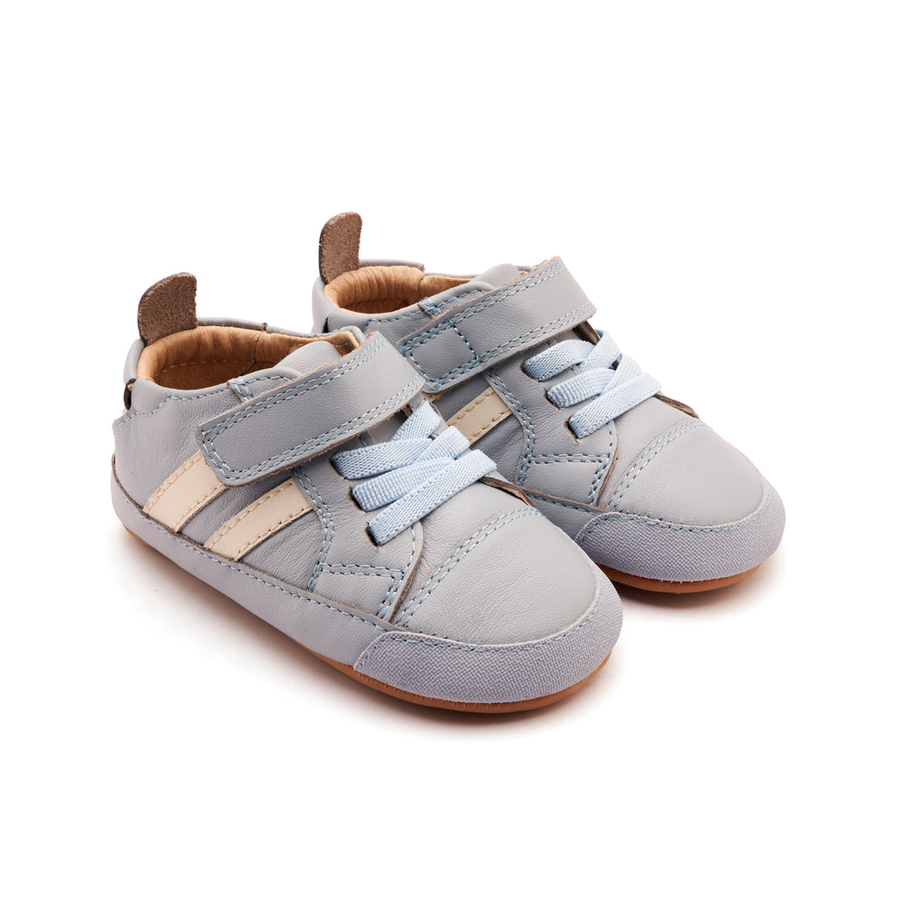 Low Roller Dusty Blue Sporco Baby Shoes Emmanuelle Marshall Children's Shoes