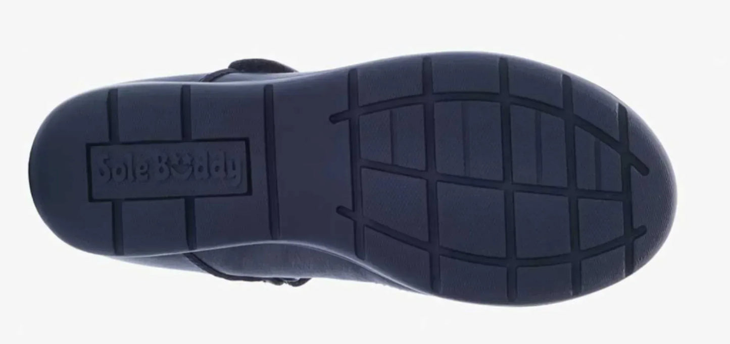 Term Star Black Leather Girls School Shoes - Emmanuelle Marshall Children's Shoes