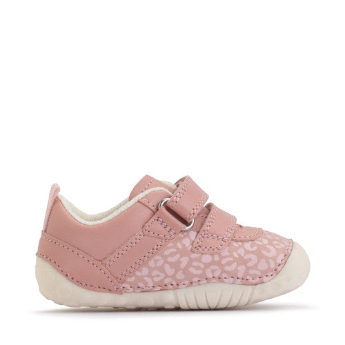 START-RITE Little Smile Pink Leather Nubuck Baby Prewalker Shoes