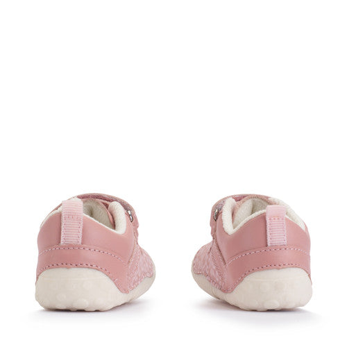 START-RITE Little Smile Pink Leather Nubuck Baby Prewalker Shoes