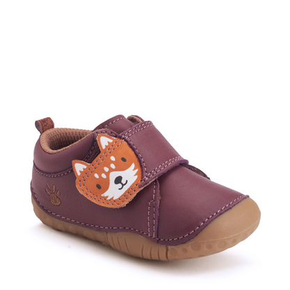 START-RITE Fox Tail Burgundy Baby Prewalkers Shoes 