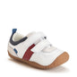 START-RITE Zap White Leather Suede Baby Prewalker Shoes