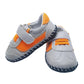 Little Chic Ben Grey Orange Baby Shoes