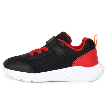 Geox J Sprintye Black Red Velcro Junior Trainers