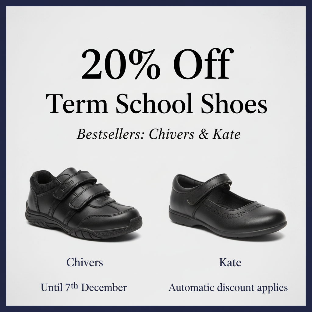 20% Off Term School Shoes - Chivers & Kate