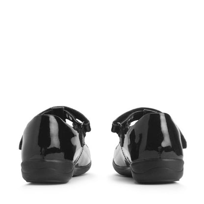 START-RITE Novel Patent Girls School Shoes