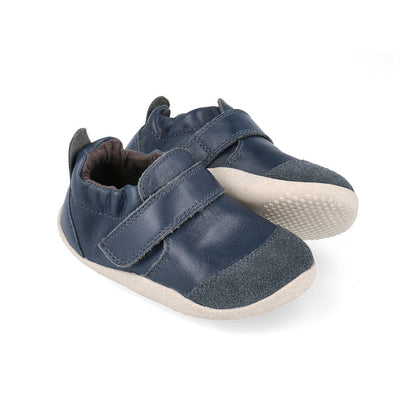 Bobux Marvel Xplorer Navy Baby Shoes Suede Toe