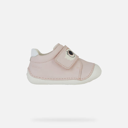 Geox B Titum Rose White Prewalkers Shoes