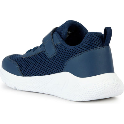 Geox J Sprintye Navy Velcro Junior Trainers