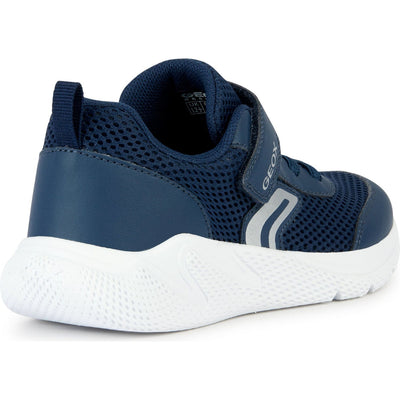 Geox J Sprintye Navy Velcro Junior Trainers