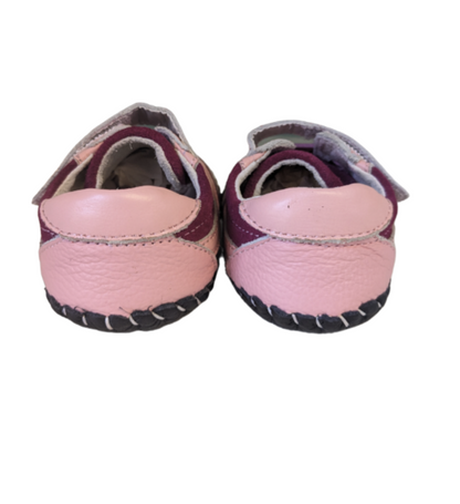 Little Chic Ben Pink Decorative  Laces Velcro  Baby Shoes