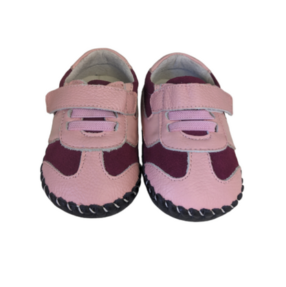 Little Chic Ben Pink Decorative  Laces Velcro  Baby Shoes