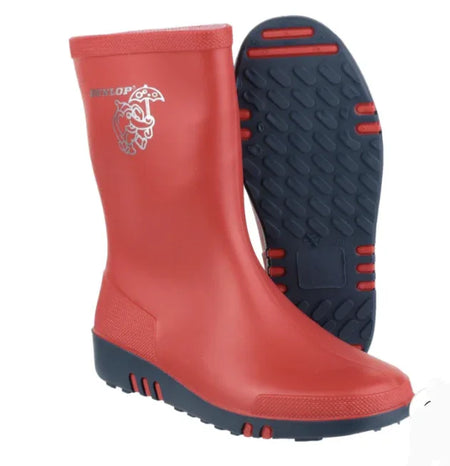 Dunlop Red Toddler Kids Wellies - Emmanuelle Marshall Children's Shoes