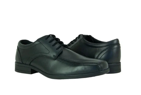 Term Edward Black Lace Up School Shoes - Emmanuelle Marshall Children's Shoes