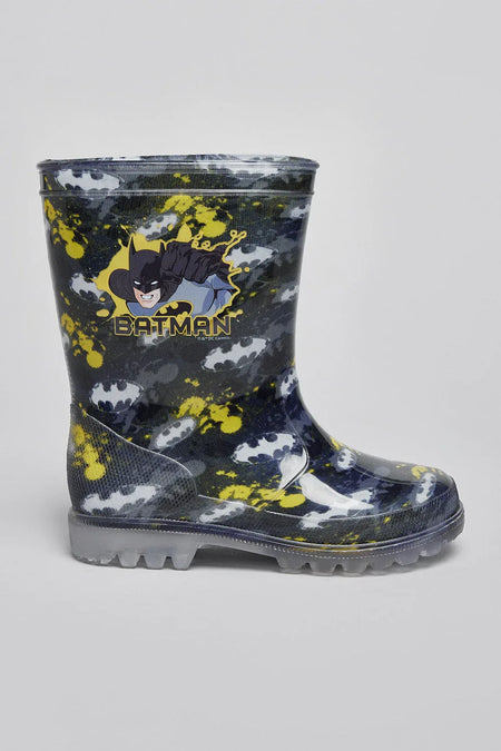 Batman Toddlers Kids Wellies - Emmanuelle Marshall Children's Shoes