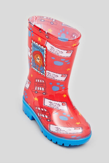 London Paddington Red Toddler Kids Wellies