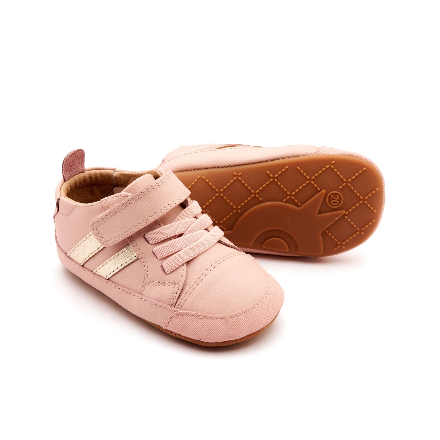 Old Soles Low Roller Dalia Gold Baby Shoes