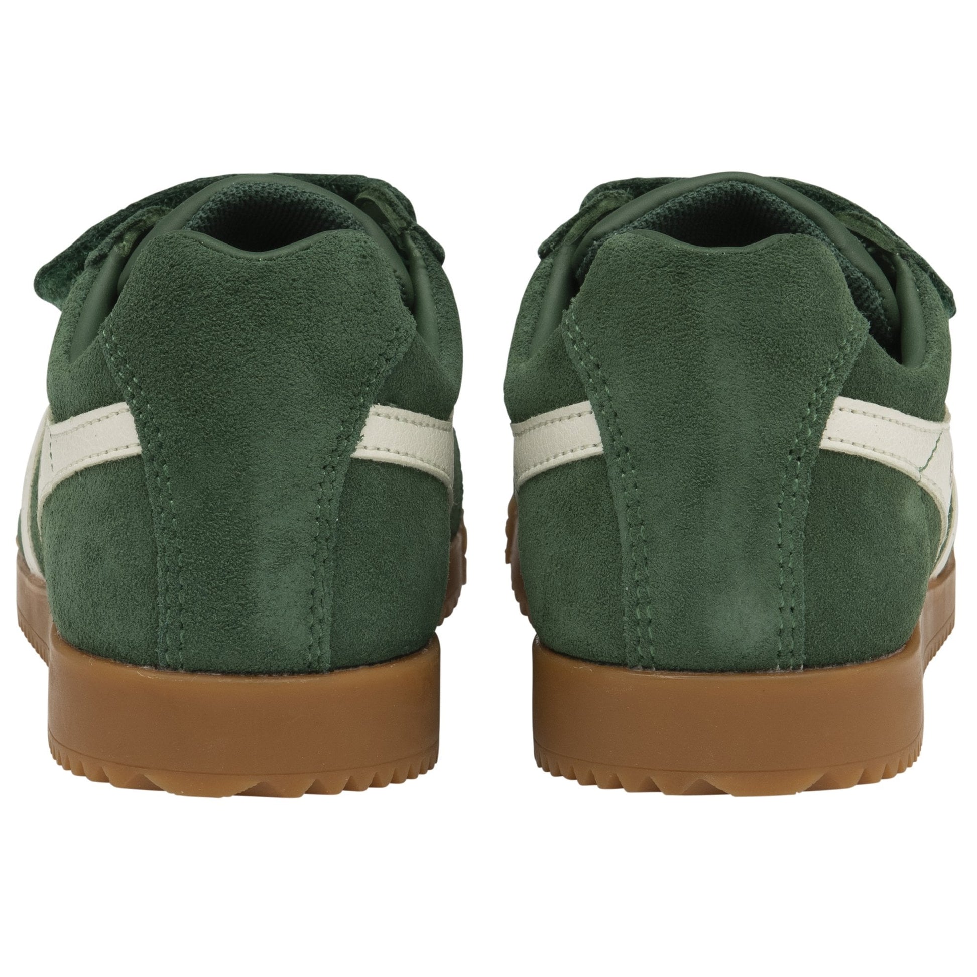 Gola Harrier Evergreen Off White Suede Kids Trainers