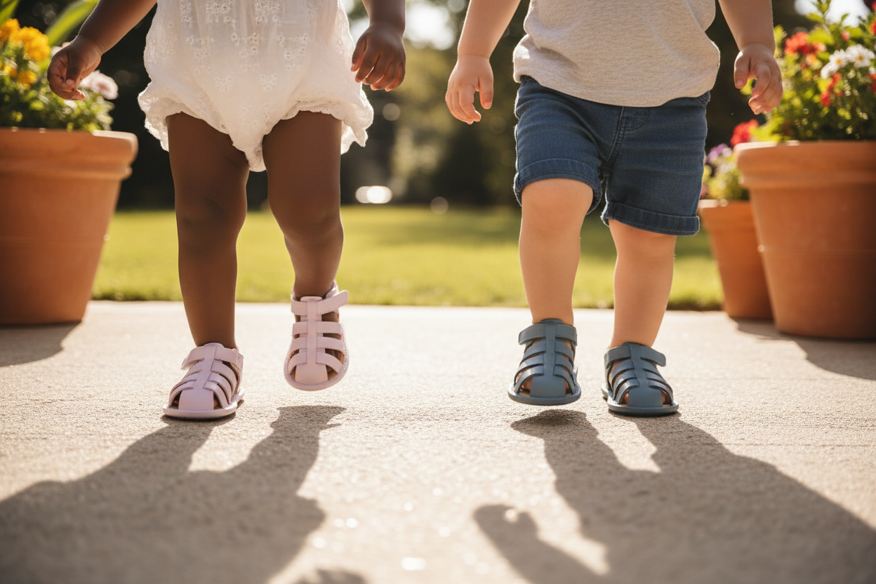 Oldsoles Splash Away Lilium & Indigo - Toddlers Walking