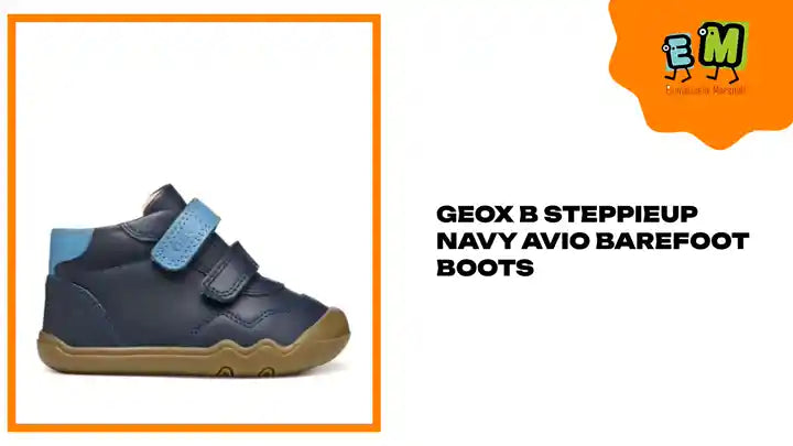 Geox B Steppieup Navy Avio Barefoot Boots by@Outfy