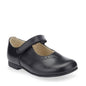 STAR-TRITE Delphine Black Velcro Narrow School Shoes