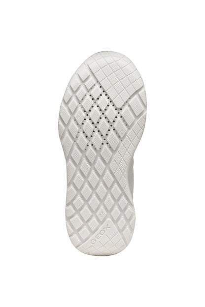 Geox J Ranne White Velcro Boys/Girls Trainers