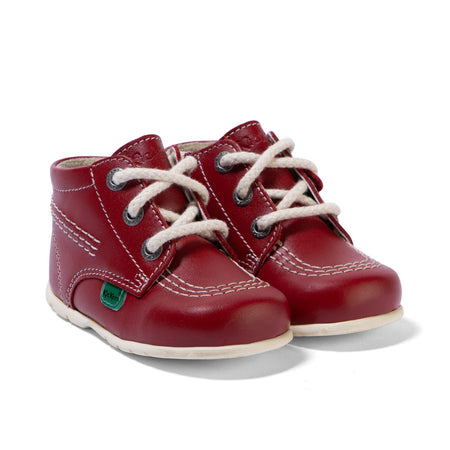 KICKERS Baby Kick Hi Leather Red Boots