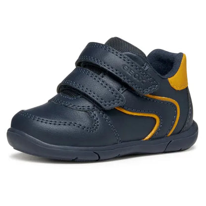 Geox B Zapito A Navy Ochre Boots