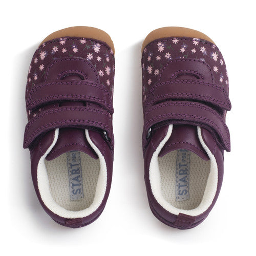 START-RITE Little Smile Burgundy Baby Prewalker Shoes