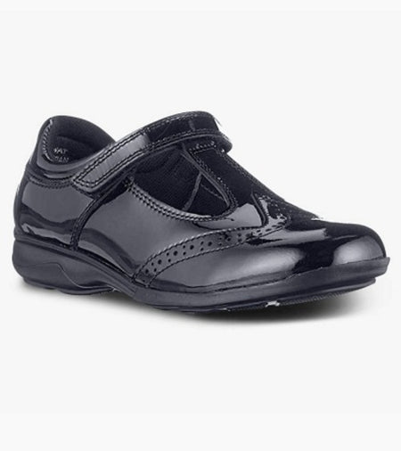 Term Janine T Bar Patent Velcro School Shoes