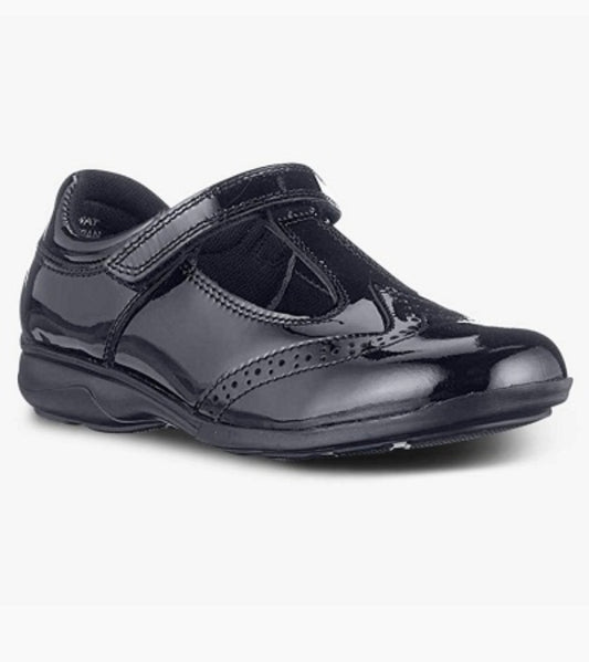 Term Janine T Bar Patent Velcro School Shoes