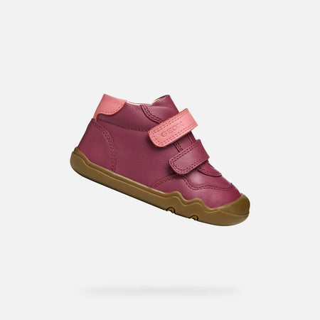Geox B Steppieup Dark Purple Dark Pink Barefoot Boots - Emmanuelle Marshall Children's Shoes
