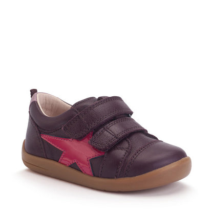 START-RITE Playhouse Star Burgundy Cherry Patent Toddlers Shoes