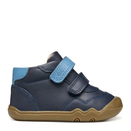 Geox B Steppieup Navy Avio Barefoot Boots - Emmanuelle Marshall Children's Shoes