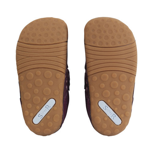 START-RITE Little Smile Burgundy Baby Prewalker Shoes