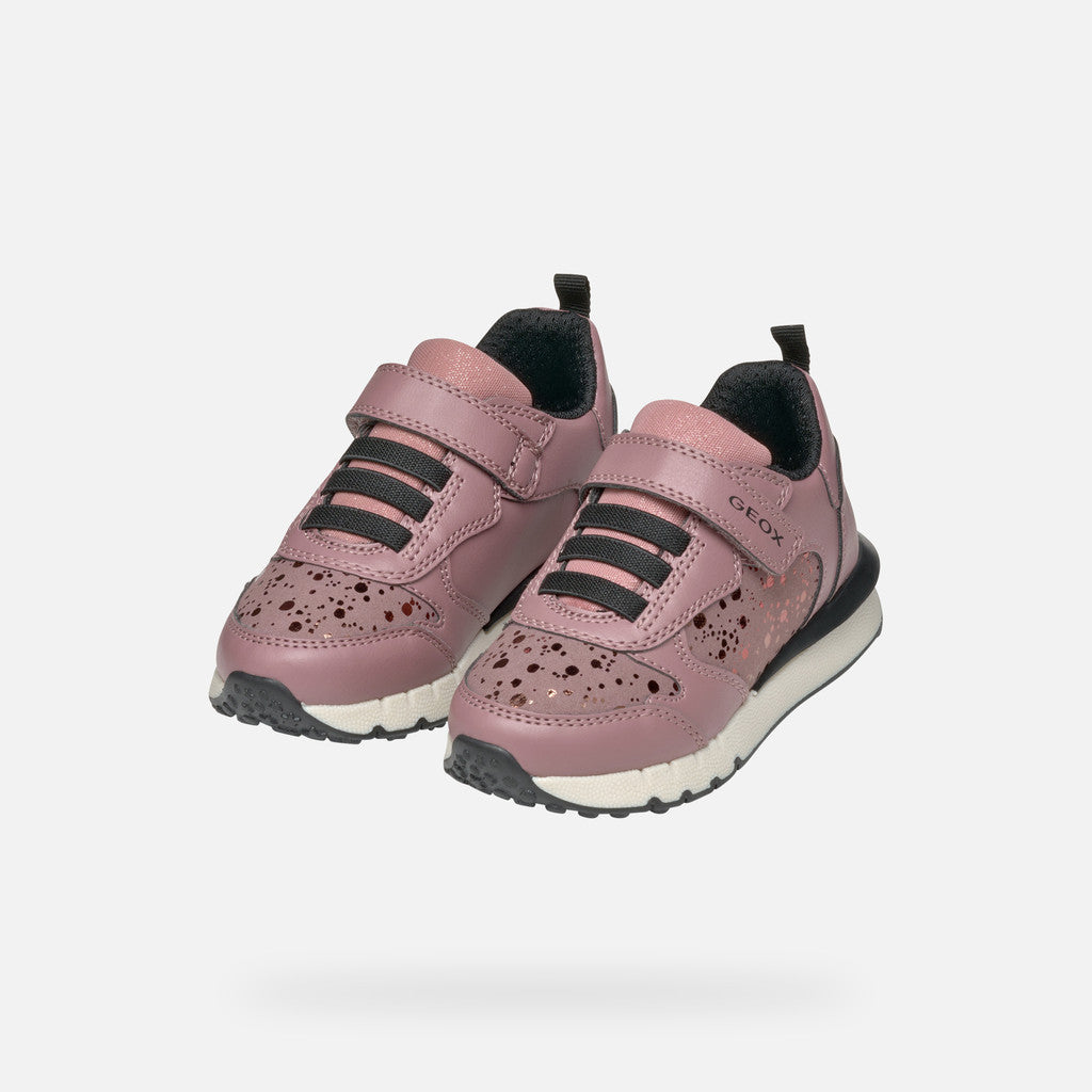 Geox J Fastics Pink Girls Trainers Emmanuelle Marshall Children's Shoes
