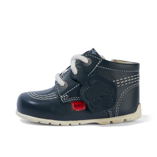 KICKERS Kick Hi Leather Navy Boots