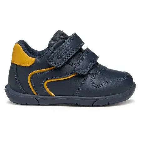 Geox B Zapito A Navy Ochre Boots - Emmanuelle Marshall Children's Shoes
