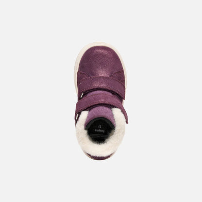 Geox B Nashik Violet Fur lined Waterproof Boots - Emmanuelle Marshall Children's Shoes