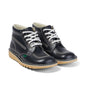KICKERS Adult Unisex Kick Hi Lace Leather Navy Boots