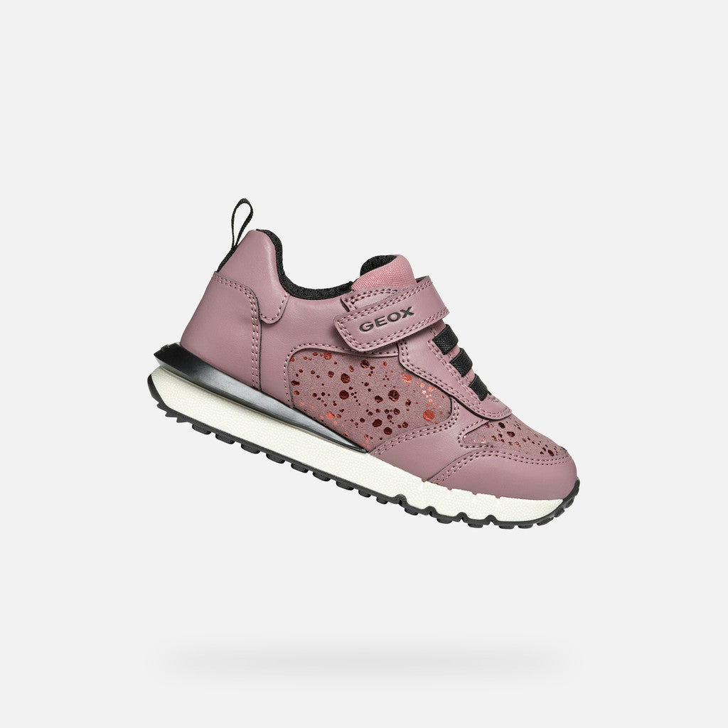 Geox J Fastics Pink Girls Trainers Emmanuelle Marshall Children's Shoes