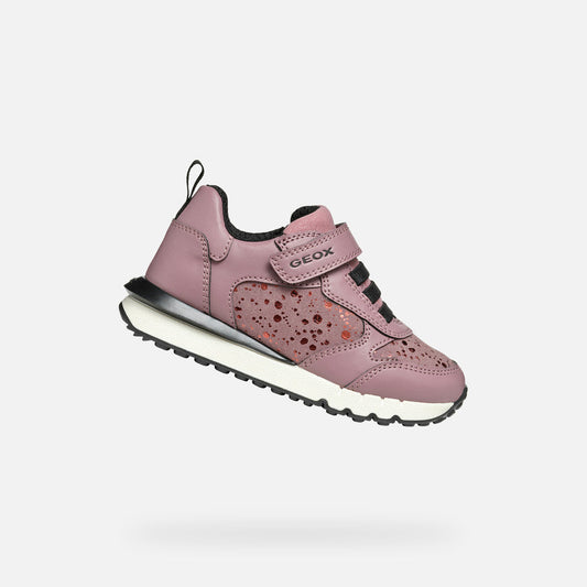Geox J Fastics Pink Girls Trainers Emmanuelle Marshall Children's Shoes